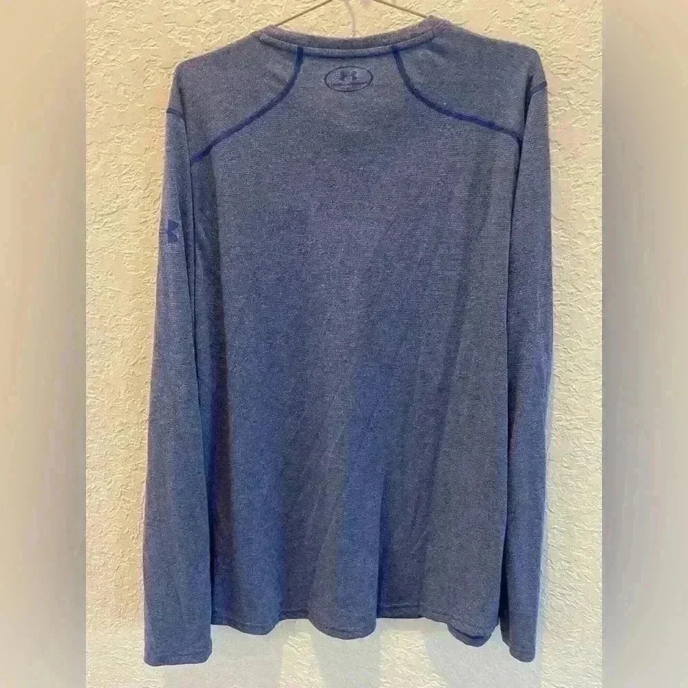 Under Armour blue long sleeved shirt men’s XL - Picture 4 of 4